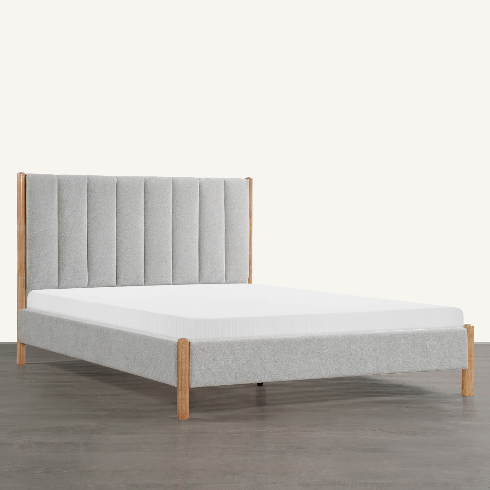 Serene Queen Contemporary Upholstered Platform Bed - product image 3
