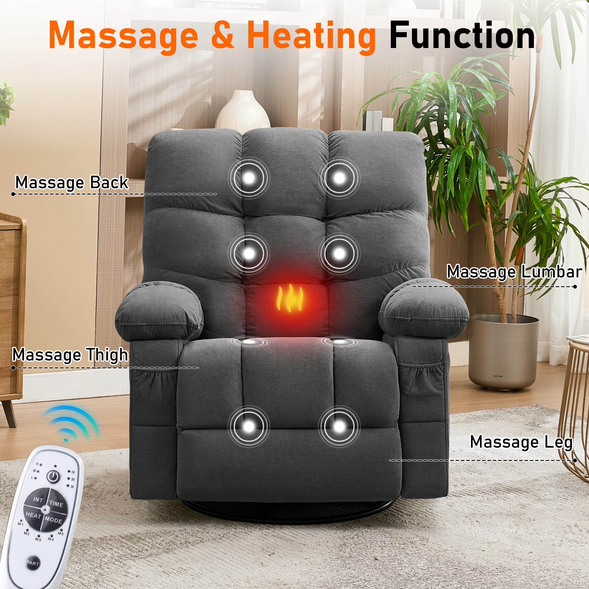 Solura Swivel Manual Recliner Chair - product image 5