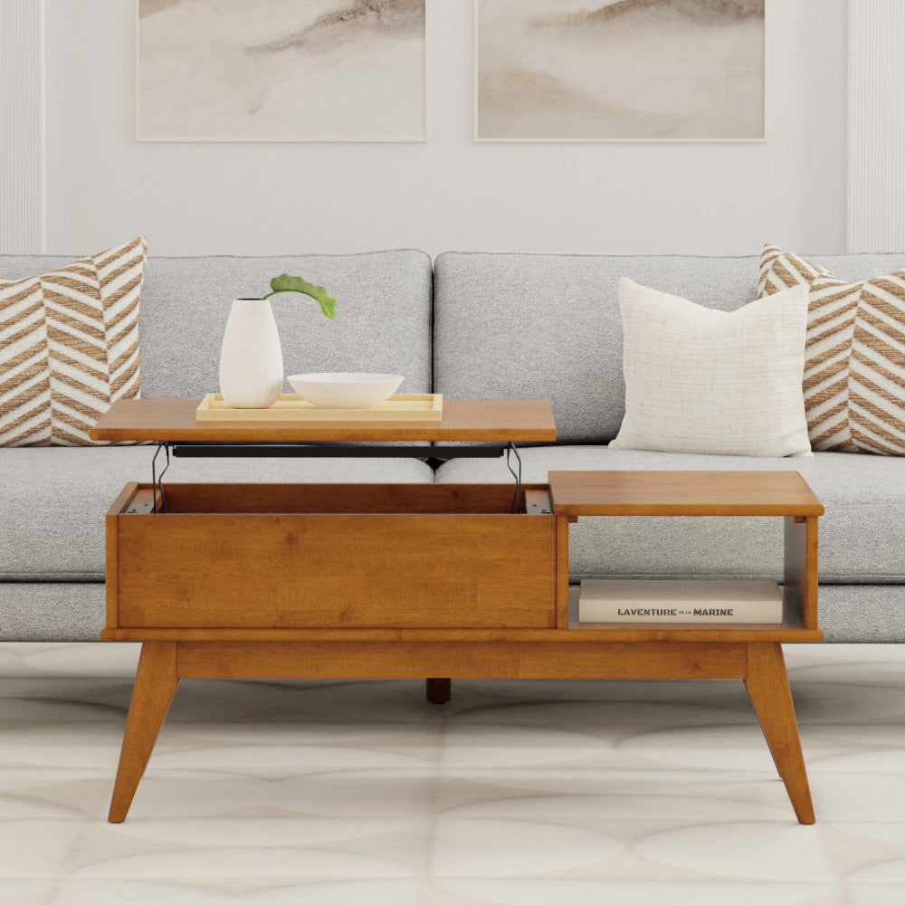 Mid-Century Teak Wood Lift Top Coffee Table - view 2