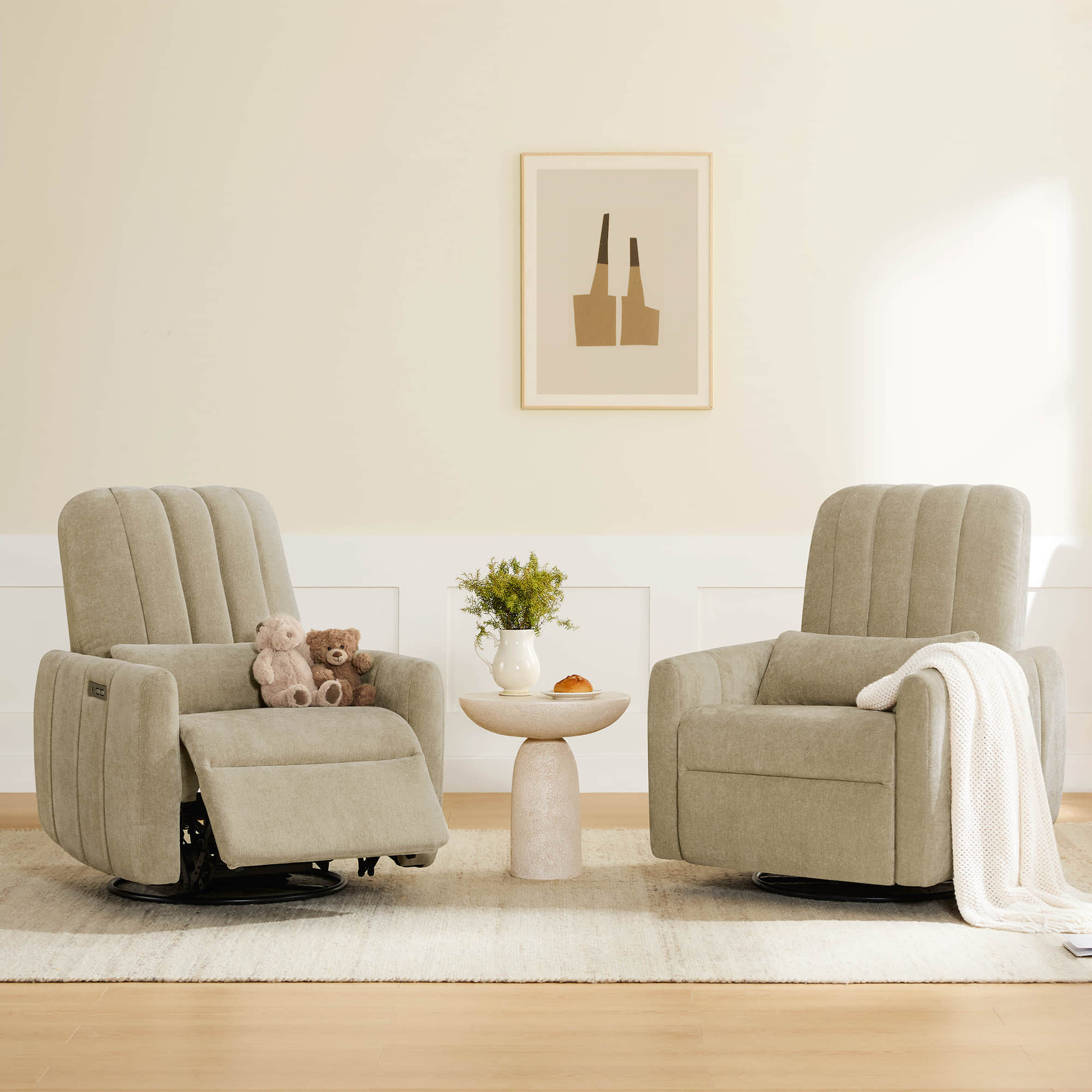 Shell Power Swivel Nursery Glider Recliner - product image 6