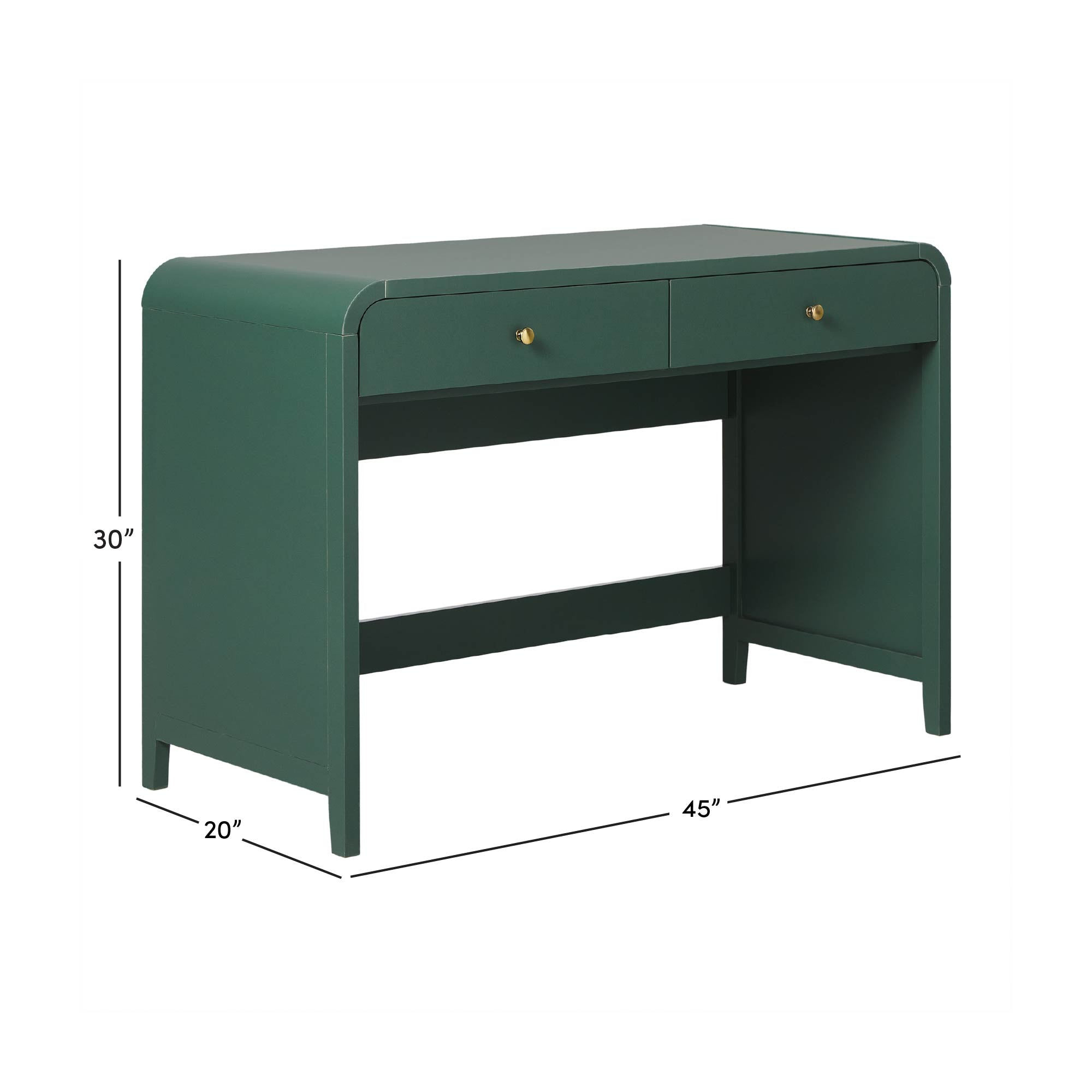 Zoey Modern Curve Design Writing Desk - view 4