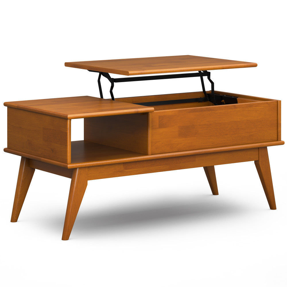 Mid-Century Teak Wood Lift Top Coffee Table - view 1