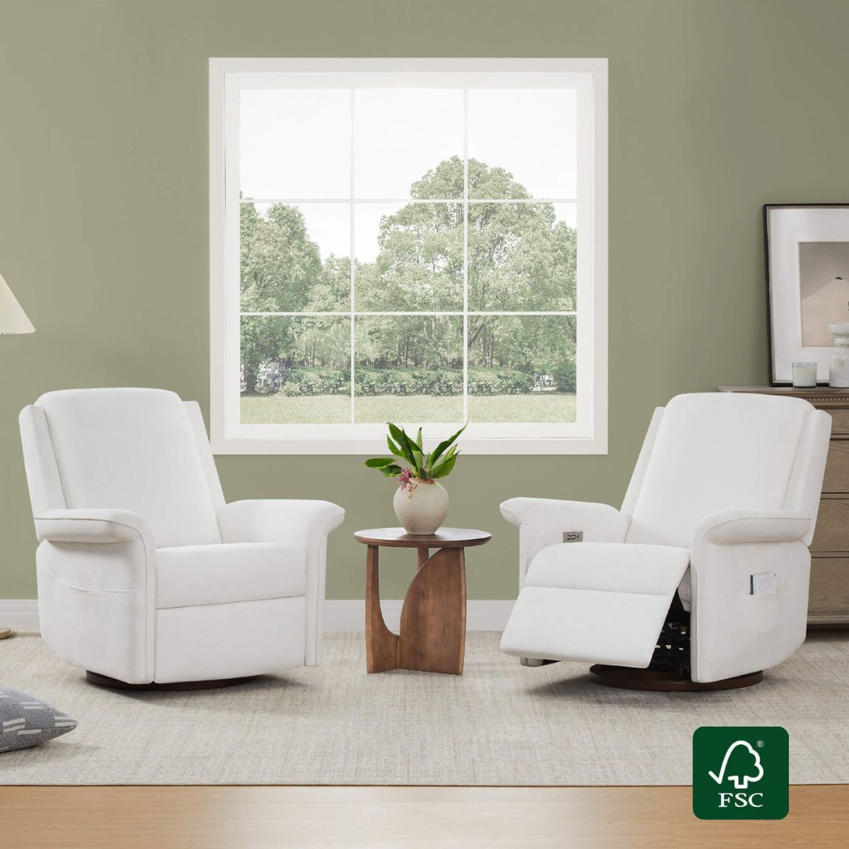 Mila Power Swivel Nursery Glider Recliner - product image 3