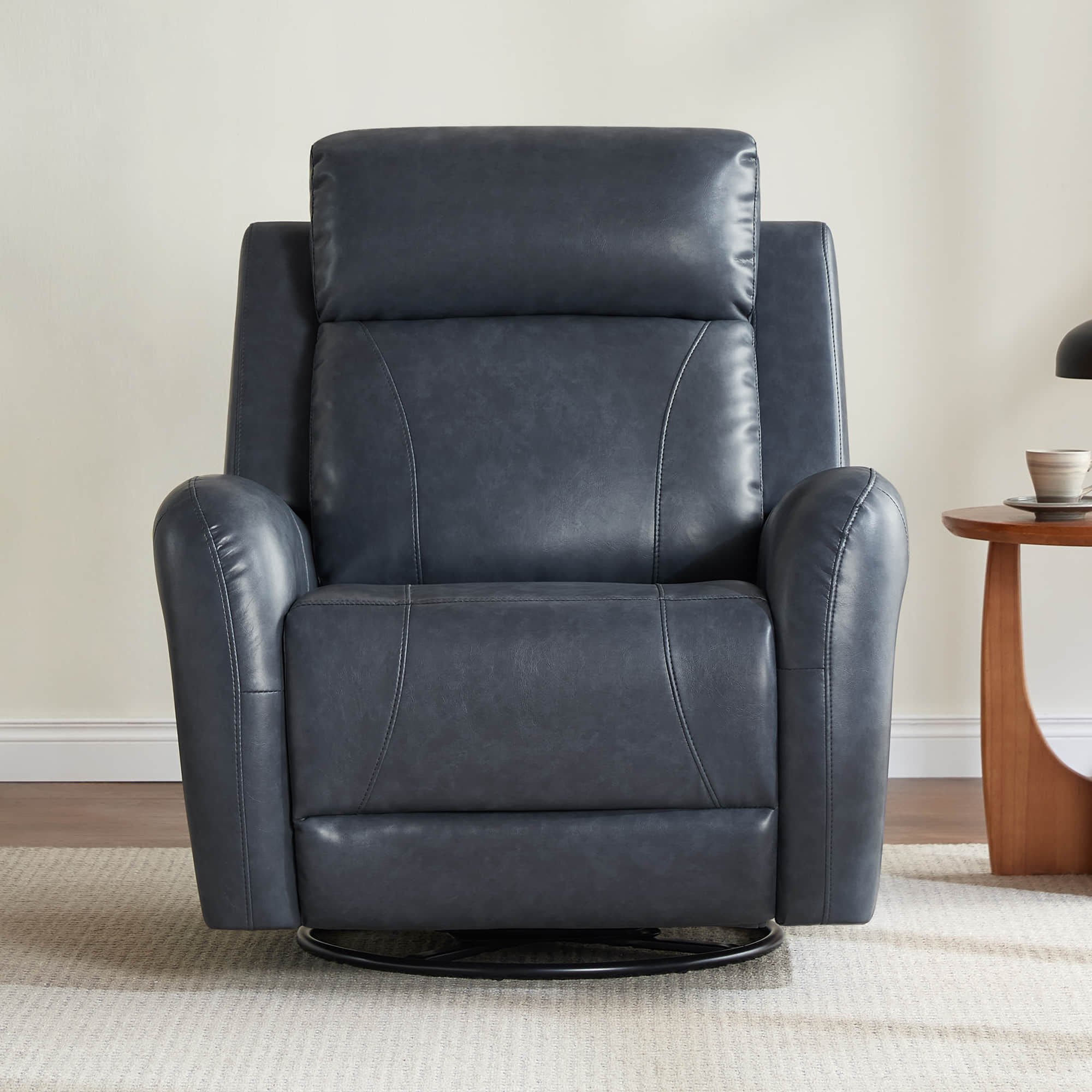 Myles Leather Swivel Glider Power Recliner - product image 2