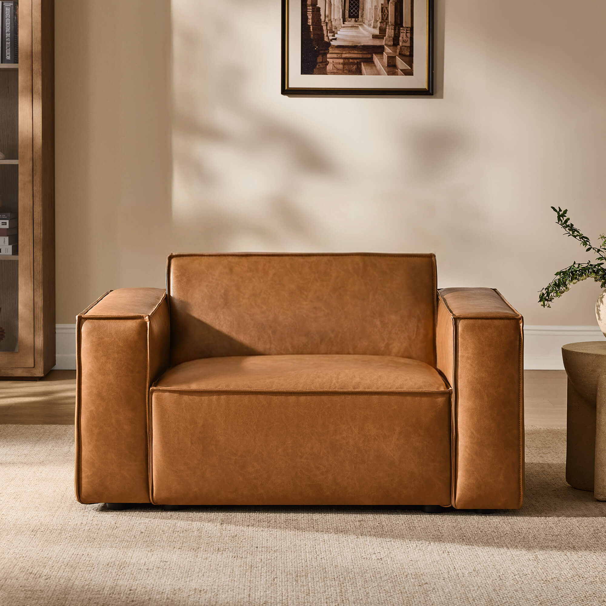 Isla Modern Refined Piping Feather-Soft Accent Chair - product image 3