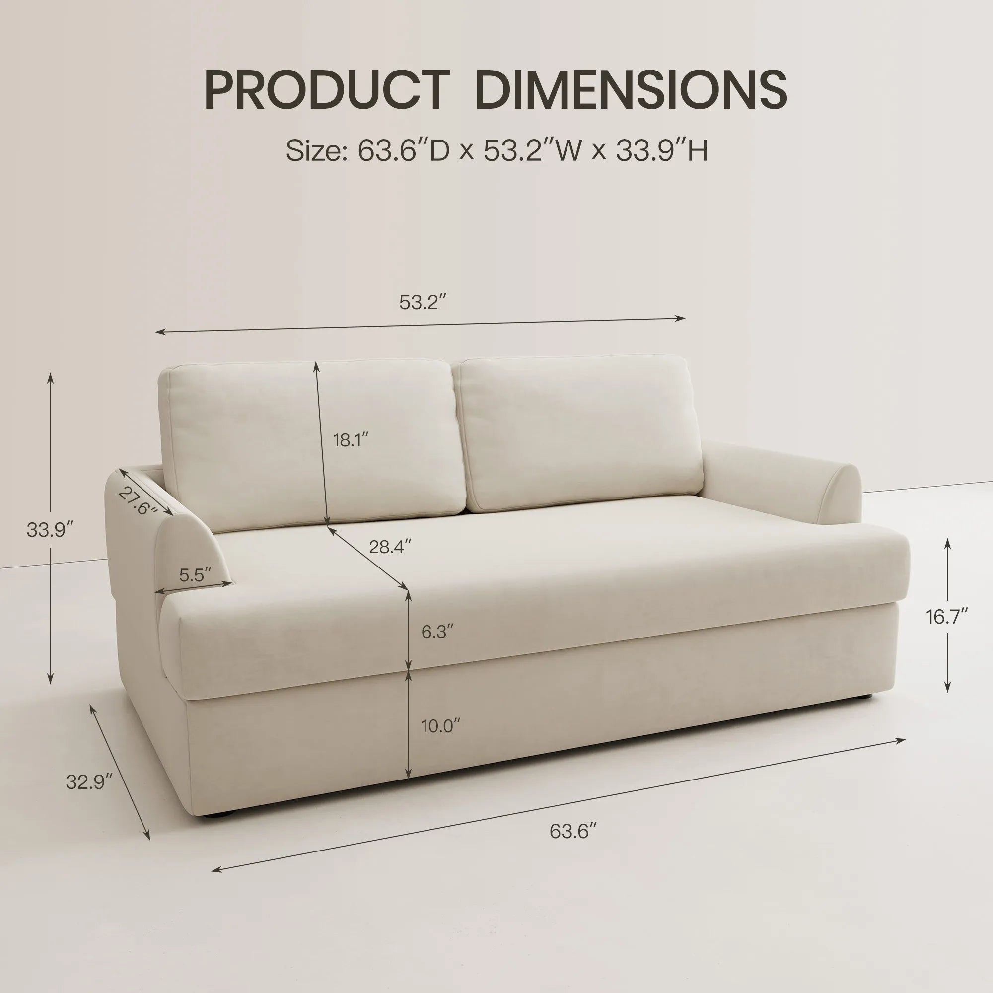 Laticer Sectional Sofa Set - Cosmic Latte / Velvet - product image 4