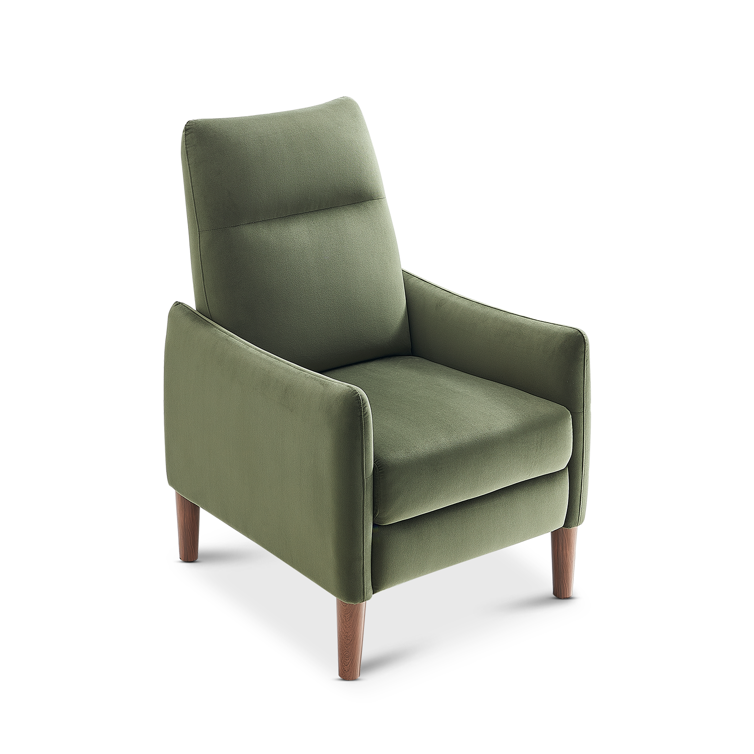 Arthur Recliner Chair, Olive Green Premium Velvet - product image 1