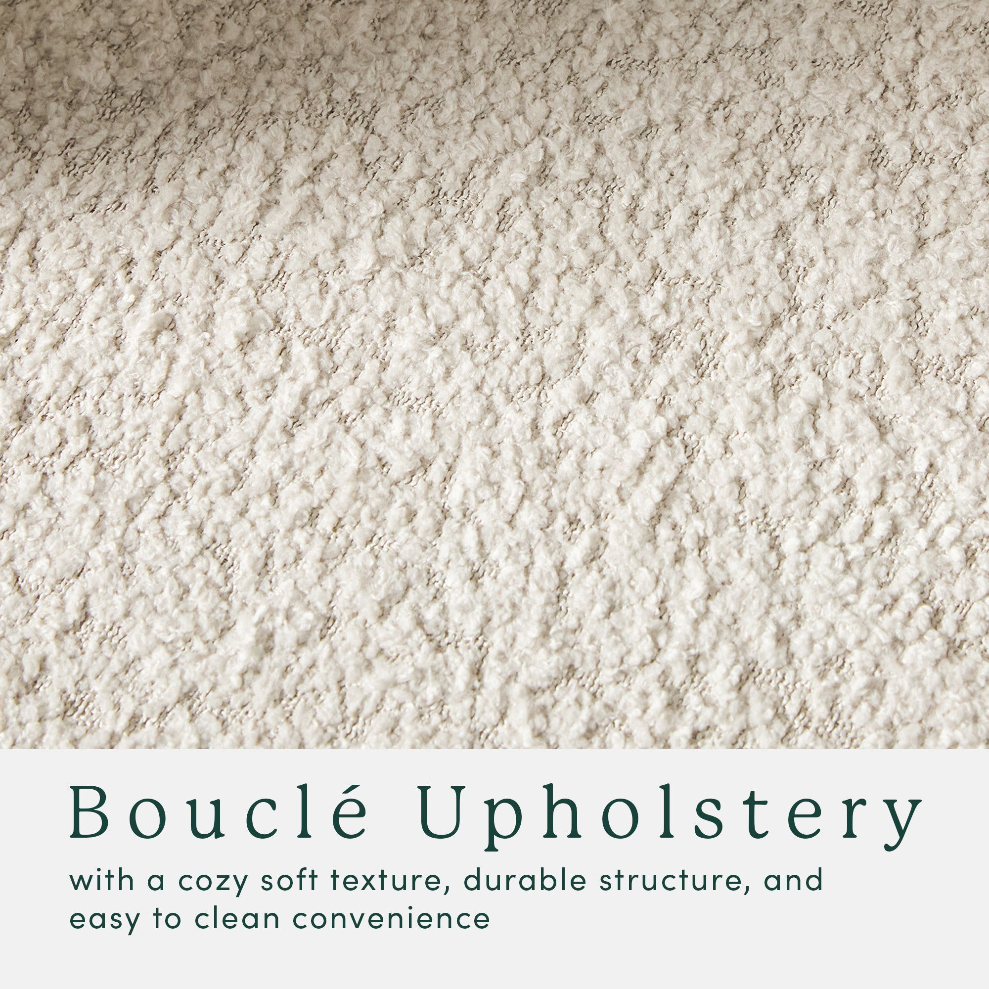 Chantelle Modern Boucle Upholstered Fully Assembled Swivel Barrel Accent Chair - product image 4