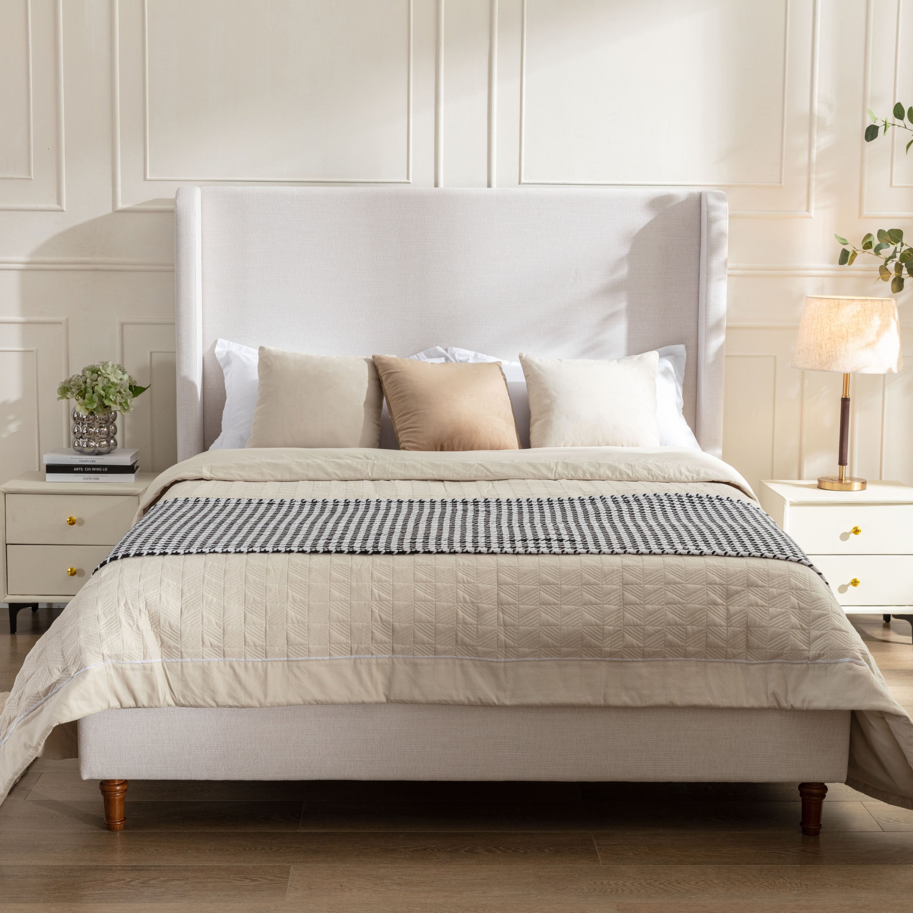 Harper Tall 54" Headboard Upholstered Queen Bed - product image 1
