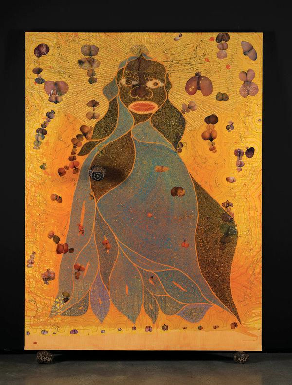 Chris Ofili, The Holy Virgin Mary (1996)