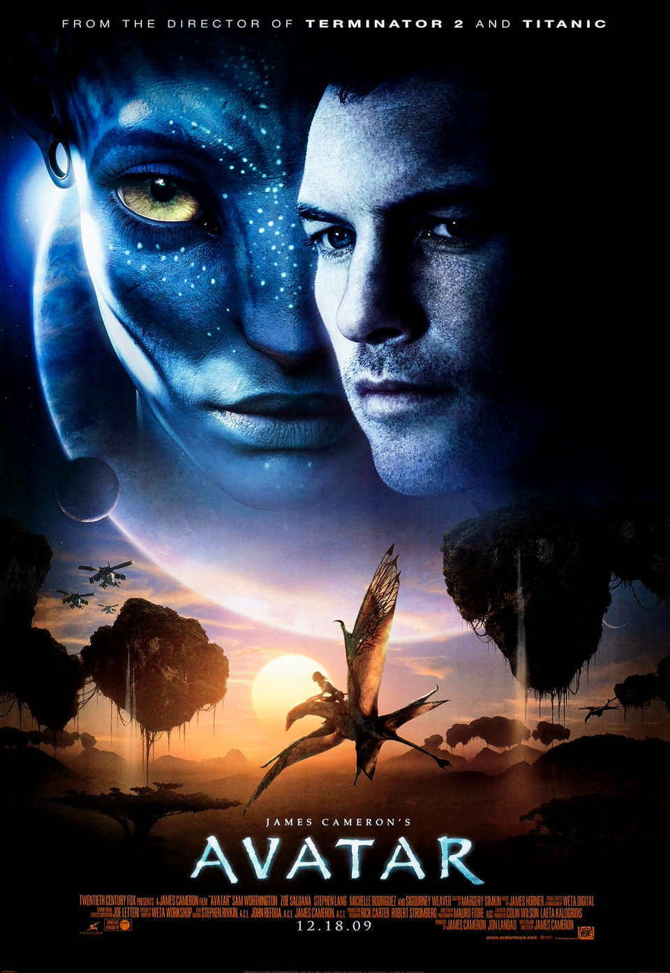 Movie poster of language films: Avatar