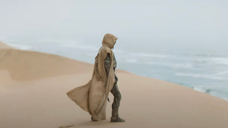 Dune: Part Two, frame. A vision of Arrakis with water