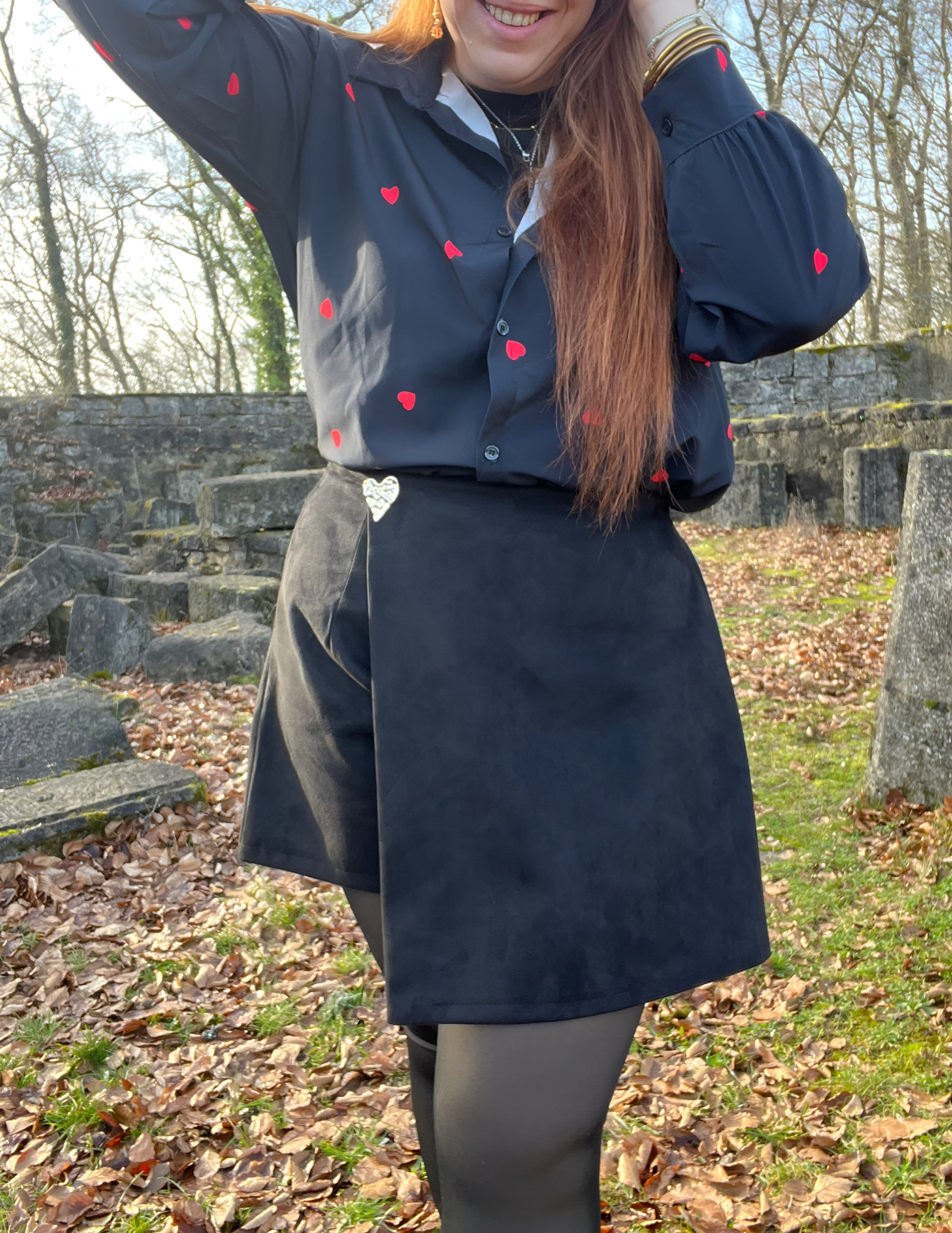 Jupe Short Amore ❤️ (noir)