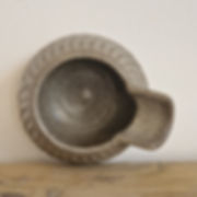 Stoneware carved jug
