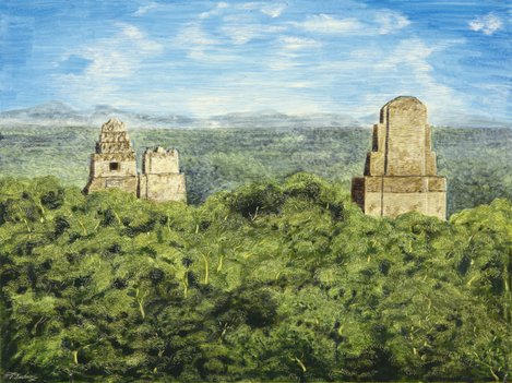 GUATEMALA - Jewels in the Forest - View from Temple IV