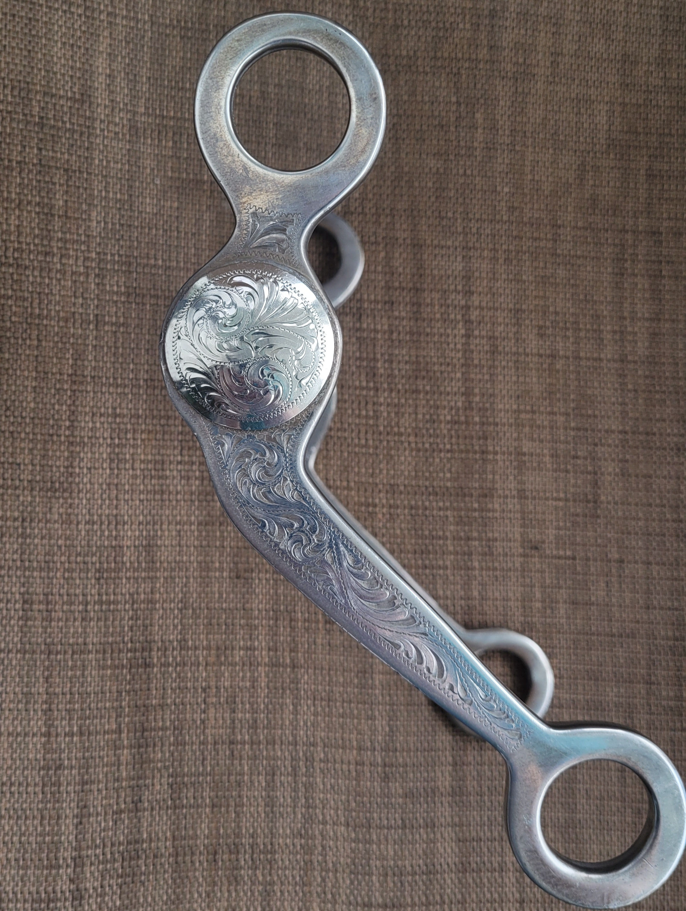 Sterling & Aluminum Frog Mouth Show Bit by Ray Maheu