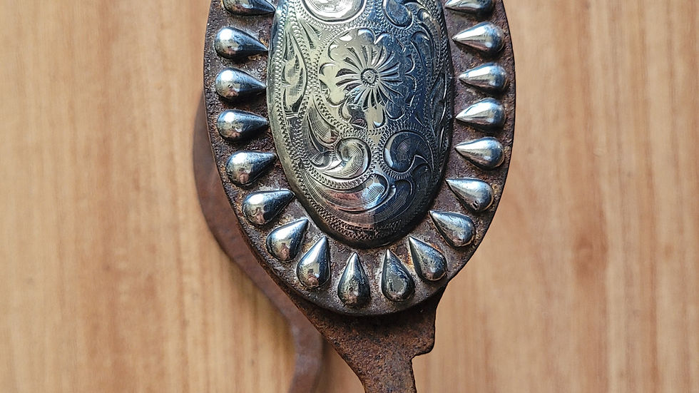 Thumbnail: Sterling Oval Peacock Show Bit by Bill Stewart