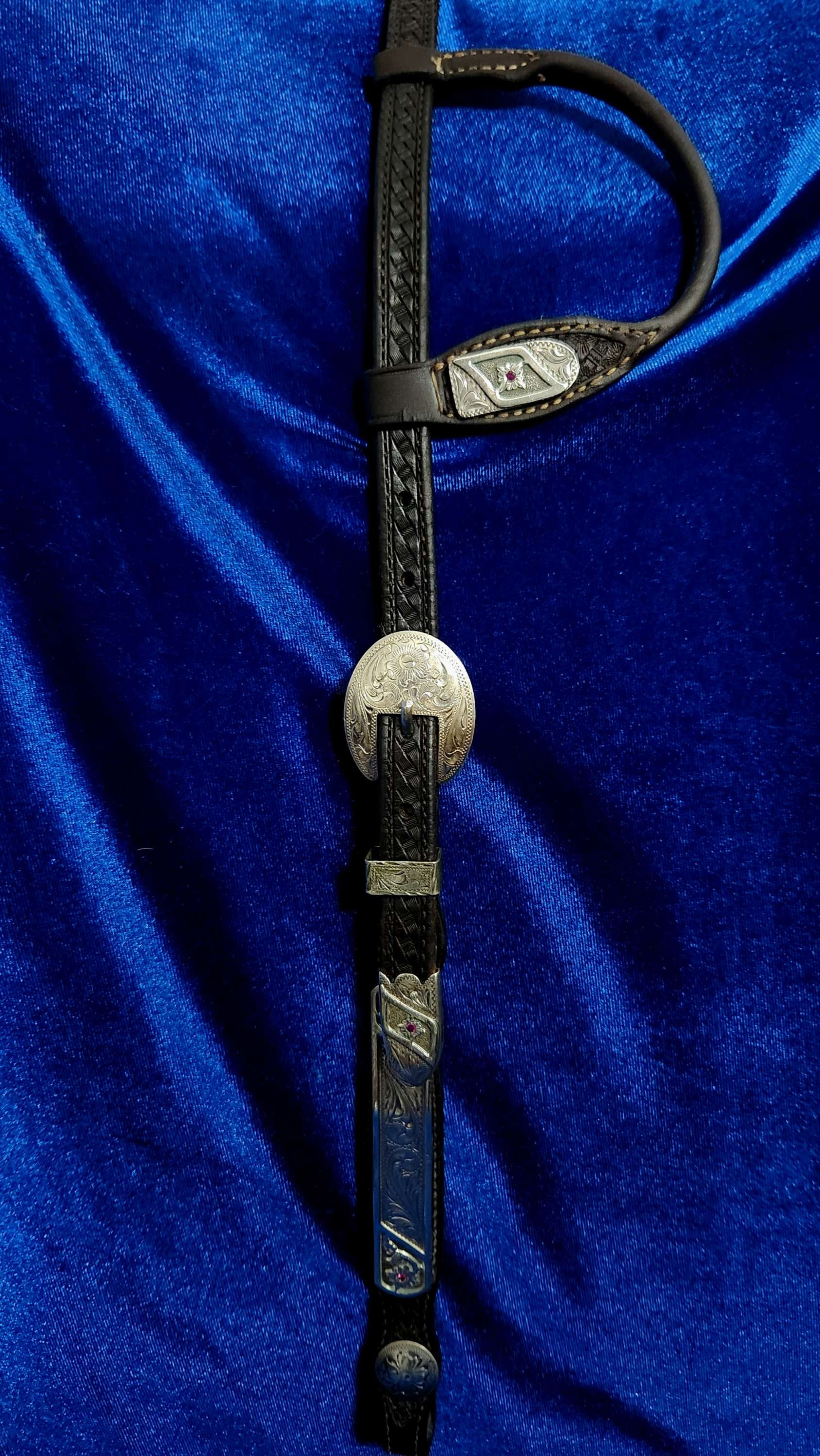 Sterling & Ruby Headstall by Broken Horn