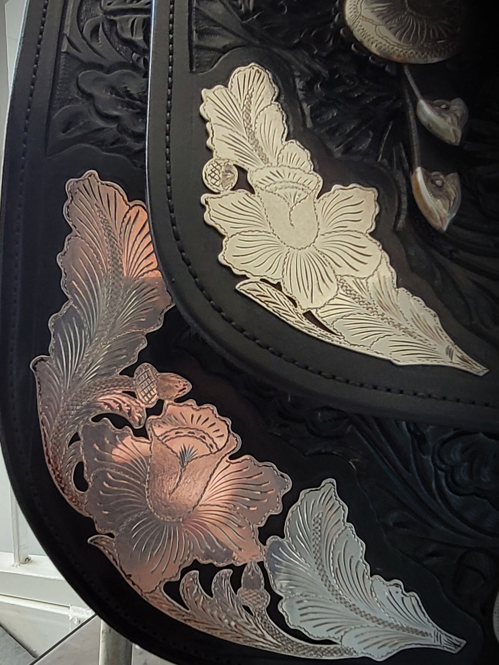 Thumbnail: Floral Ladies Saddle by Kathy's