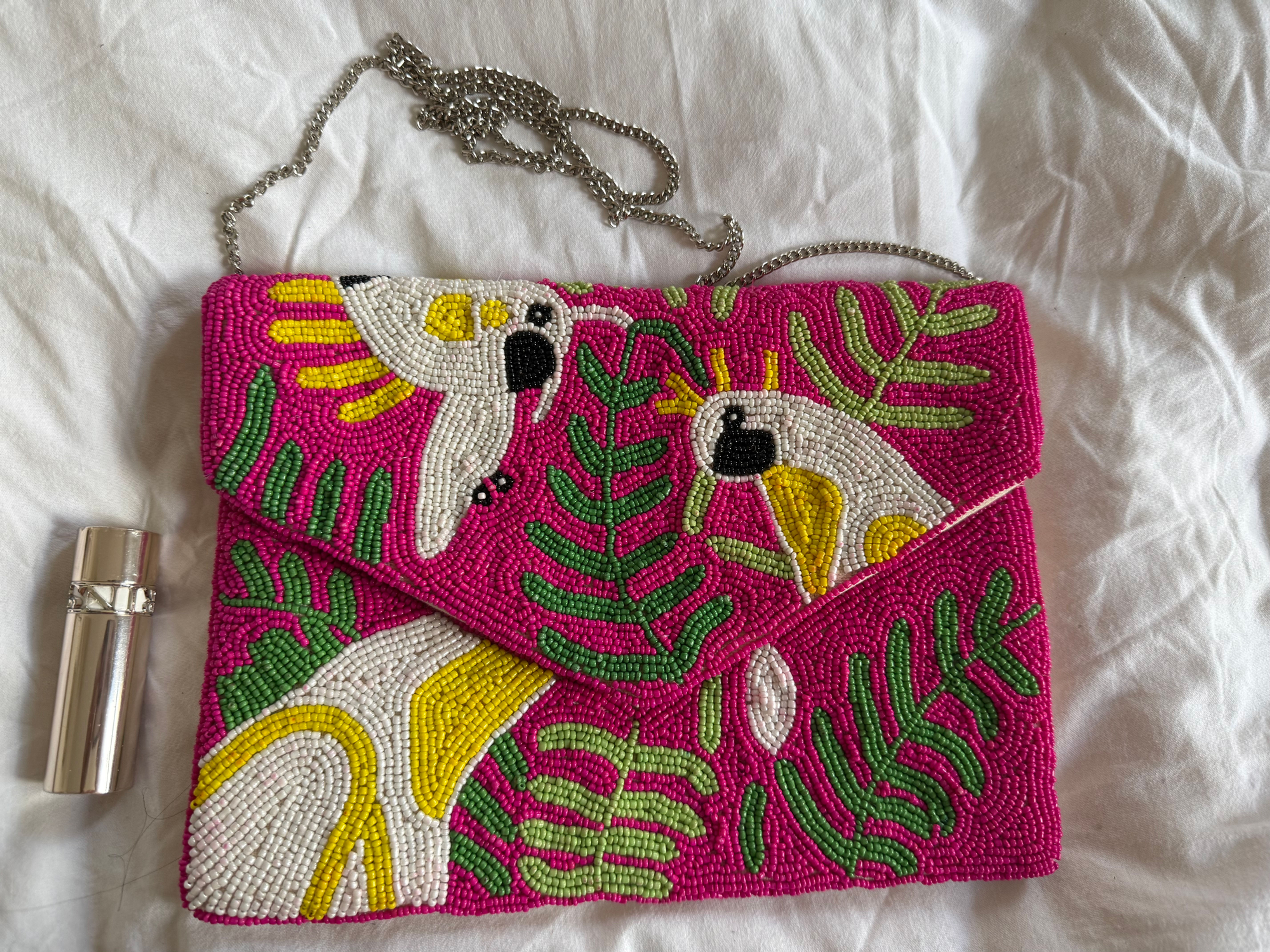 Beaded Bird Bag