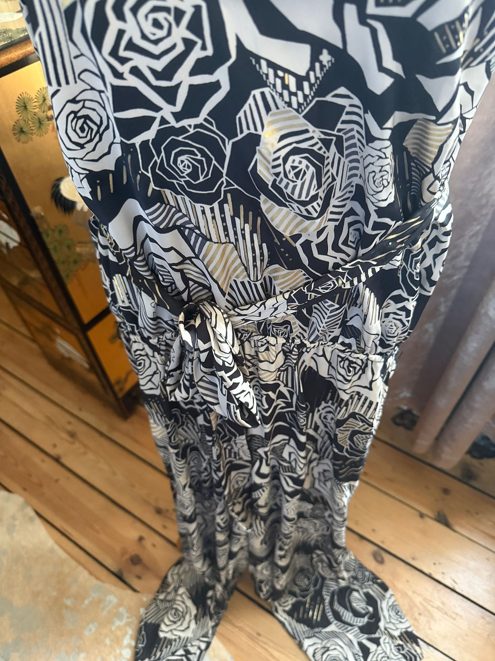 Thumbnail: Gold Print Jumpsuit size 12