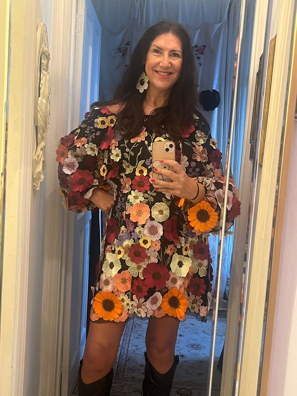 Fabulous Floral 3D Dress - size 12