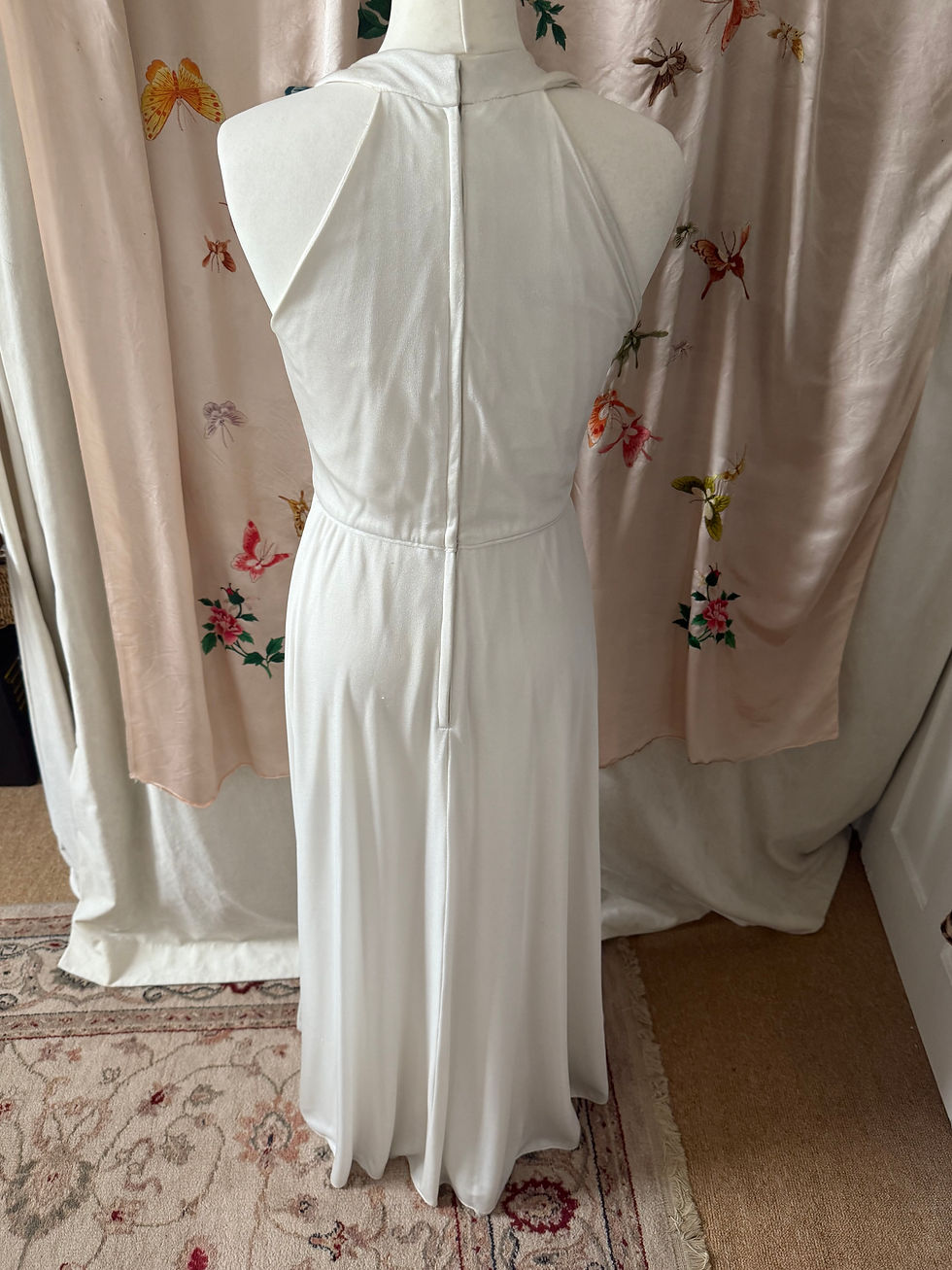 Thumbnail: Floaty Vintage Embellished Dress size 12