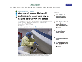 Reza Afshari's interview with Vancouver Sun Jul 13, 2020         The population at a higher risk!