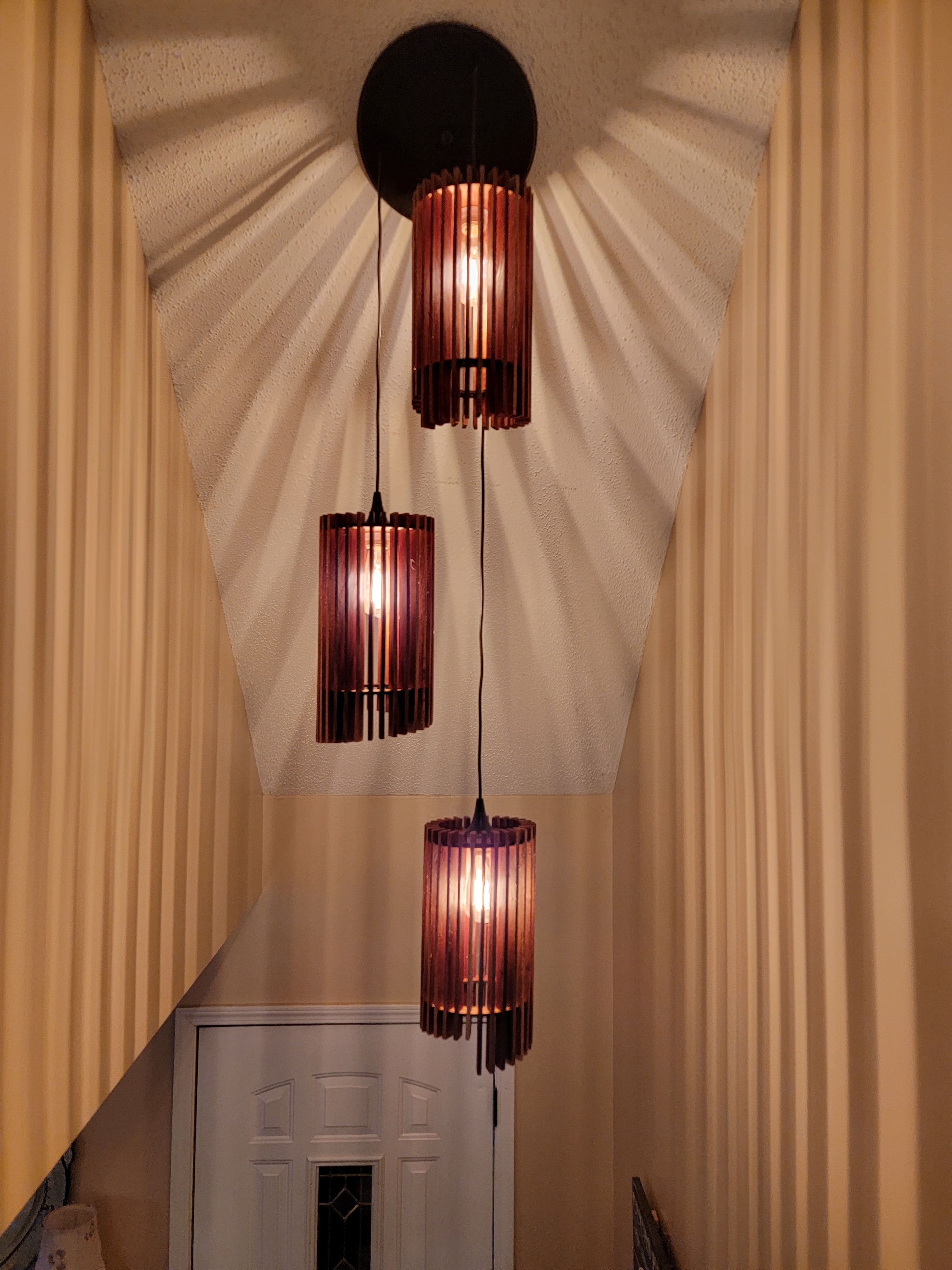 Sapele Lamp Shades