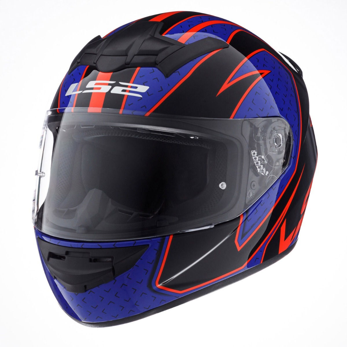 CASCO 352 ROOKIE FIRE AZUL NEGRO ROJO