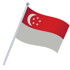 싱가포르 국기 이미지