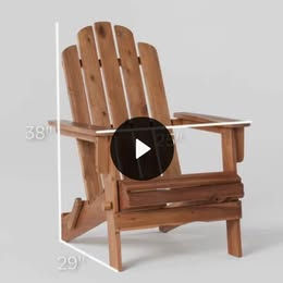 Thumbnail: Blackwell Acacia Foldable Outdoor Adirondack Chair 