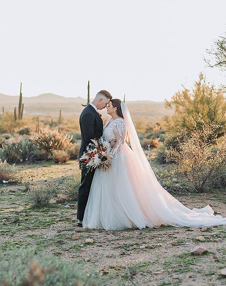 Mesa , Arizona wedding photographer- Bride and groom in the desert getting married Photographer-in-Sedona-AZ.jpg
