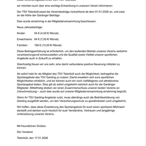 Anpassungen für das Jahr 2026