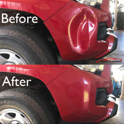 Toyota Tacoma Paintless Dent Repair Honolulu Oahu Hawaii Plastic Bumper Dent