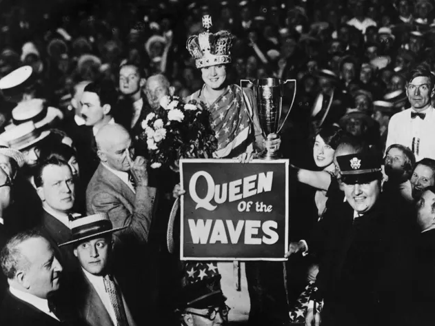 Trudy Ederle is celebrated as the Queen of the Waves in her hometown of New York.