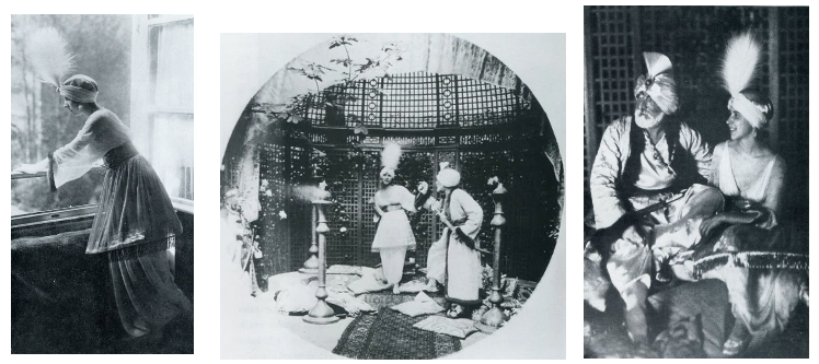 Paul Poiret und seine Frau Denise bei seinem Ball La Mille et Deuxième Nuits
