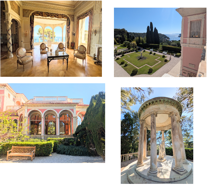 Stately interiors, surrounded by magnificent gardens and the sparkling sea