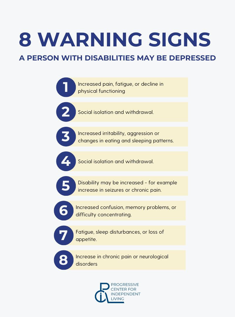 8 warning signs a person with disabilities might be depressed