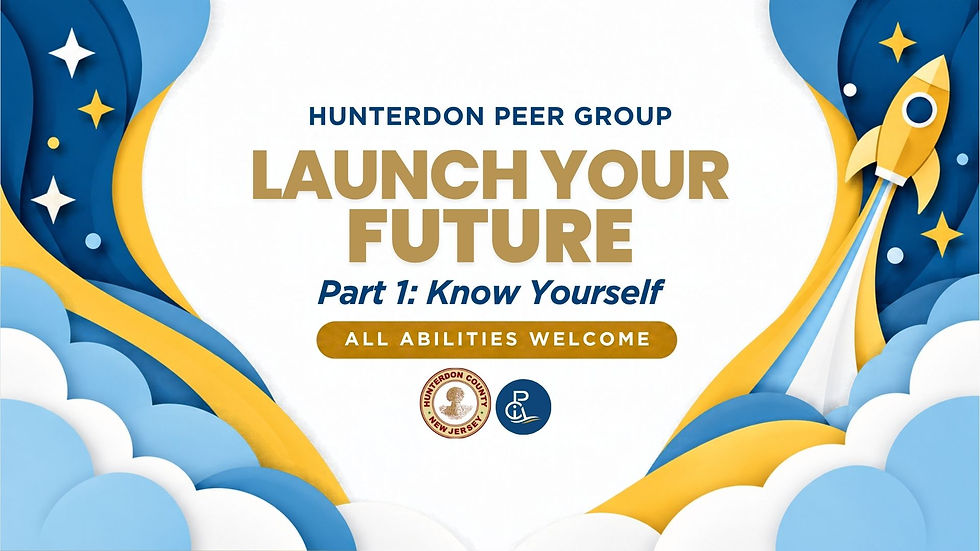 Launch Your Future — Part 1: Know Yourself with Hunterdon Peer Group