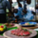 remote dining-plated-dishes colorado mountains aspen-red maple catering