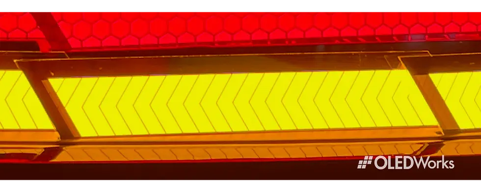 Amber organic light emitting diode (OLED) panel