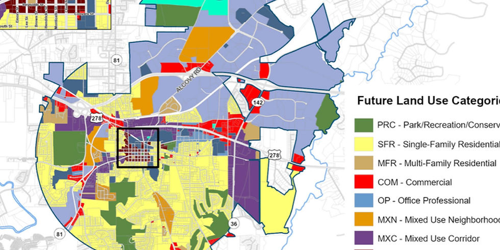 City of Covington Future Land Use Categories Map