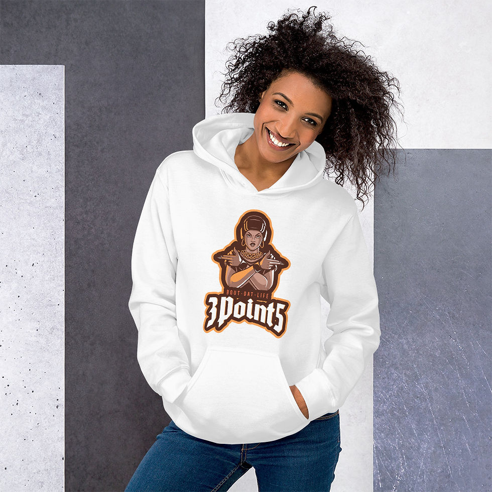 Thumbnail: White 3Point5 Street Girl Hoodie