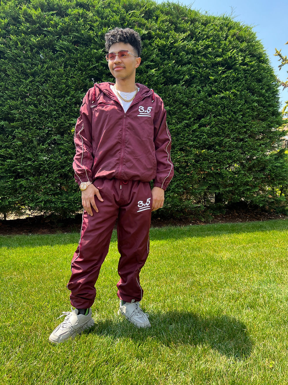 Thumbnail: Burgundy Windbreaker Front View