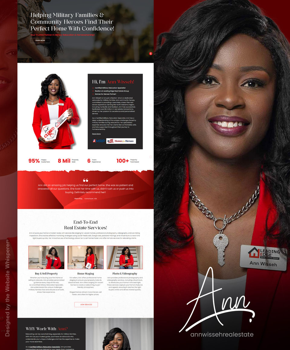 Ann Wisseh, real estate agent, smiling, holding a key,  annwissehrealestate