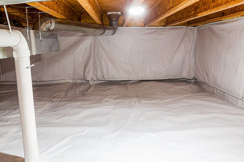 crawl space encapsulation vapor barrier, Waynesboro, VA