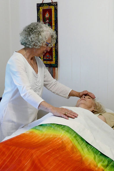 Kevyn Burn in an energy healing session