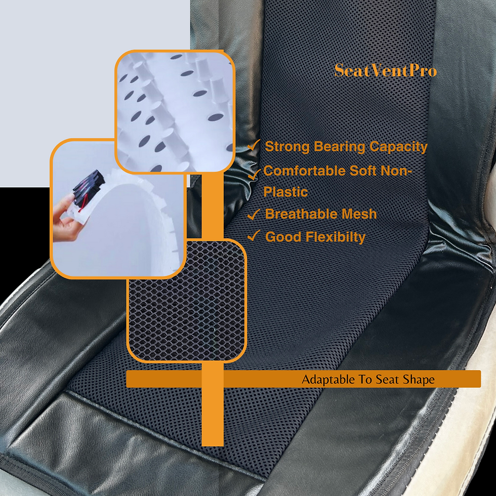 Thumbnail: Black Ventilated Seat Cover [use code VENT10 for 10% off]