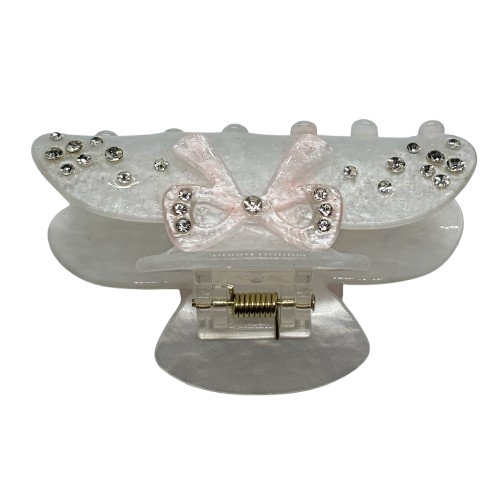 Miniatura: Piranha Laço de Cristais  Branca